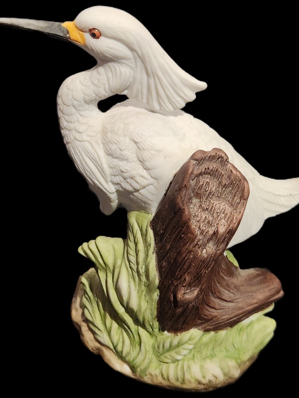 Royal Crown J Byron Bird Figurine 1985 Snowy Egret Signed